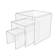 Square Acrylic Risers - Set of 3