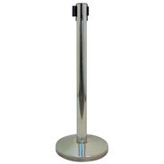Stainless Stanchion with Black Belt