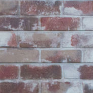 Old Red Paint Brick Slatwall Panel