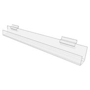 Tilt Back Slatwall Shelf - Ends Open