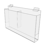 Two Pocket Slatwall Magazine Holder