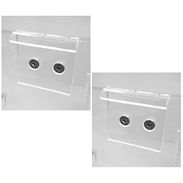 Slatwall and Gridwall Bracket Set For Acrylic Display Case