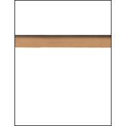 White Slatwall Panel - 6" OC