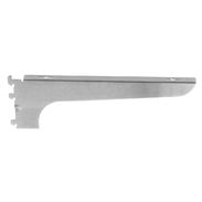 Heavyweight Wood Shelf Bracket 12" Left - Satin Chrome