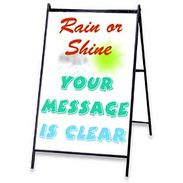 Write-On Wash-Off A-Frame Sign - White