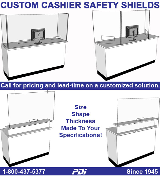 Custom Cashier Safety Barriers