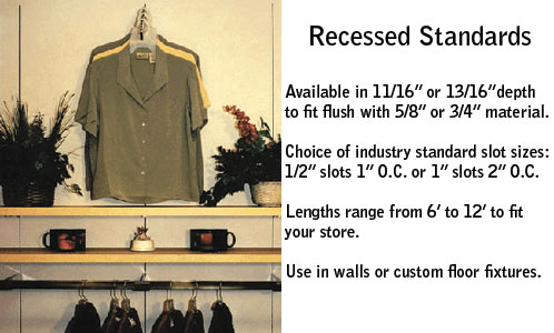 Recessed Wall Standard