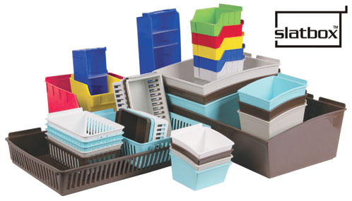 Slatbox Gridwall Display Bins